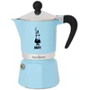 Image de Bialetti Rainbow Caffettiera Colorata, Alluminio, Azzurro, 3 Tazze