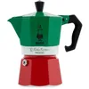 Image de Bialetti - Collection Moka Express Italia: La Cafetière Expresso Iconique, Qui Fait Du Véritable Café Italien, Cafetière Moka 3 Tasses (130 Ml), Aluminium, Coloré En Rouge, Vert Et Argent