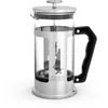 Image de Bialetti Presse à café Preziosa, filtre à piston pour café ou thé, corps en acier inoxydable et récipient en verre borosilicaté, lavable au lave-vaisselle, 350 ml, pour 3 tasses