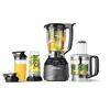 Image de NutriBullet triple Prep System, mixeur électrique, blender multifonction, puissance 1500 watts, 3 appareils, noir, NBF580B
