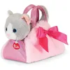 Image de Trudi Chat Pink Fashion Bag Animaux en Peluche idée Cadeau | 15x20x11cm Taille XS | Fashion Pets | modèle 56081