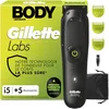 Image de Gillette Labs Body + Intimate Tondeuse Homme i5, 5 Accessoires, Noire | pour Tondre Corps et Zone Intime, Etanche, Sabot pour la Peau Sensible, Technologie Autosense, Batterie Rechargeable Incluse