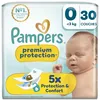 Image de Pampers Premium Protection - Couches Bébé Jetables Taille 0 (30 unités) : Double Protection Peau et Fuites, pour Nouveau-Nés