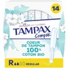 Image de Tampax Cotton Protection Compak Régulier Avec Applicateur x 14, Tampons Tampax En Coton Bio Et En Format Compact (Lot de 4)