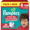 Image de Pampers Culottes Bébé Baby-Dry Taille 6 (13-19kg) - Protection 360° anti-fuites jour et nuit - Lot de 138 culottes (1 mois)