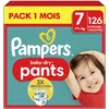 Image de Pampers Baby-Dry Pants, Taille 7, 126 Couches-Culottes, 17kg+, Maintien 360° Contre Les Fuites Avec Une Poche Stop & Protect Pour Une Nuit Jusqu'à 100% Sans Fuites, Pack 1 Mois