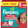 Image de Pampers Couches-Culottes Baby-Dry - Taille 5 (11-17kg) - Pack 1 Mois de 160 Changes - Protection 360° Anti-Fuites Jour et Nuit