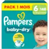 Image de PAMPERS Baby-Dry Pack 1 Mois, Taille 6, 148 couches