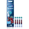Image de Oral-B PRO Kids 3+ têtes de remplacement pour brosse à dents pour enfant Spiderman 4 pcs