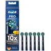 Image de Oral-B Pro CrossAction Lot de 6 brossettes de rechange pour brosse à dents électrique, nettoyage des dents supérieur avec poils innovants en forme de X, embout de brosse à dents Oral-B d'origine,