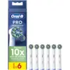 Image de Oral-B Pack de 6 Brossettes de Rechange Cross Action Blanches avec X-filaments, Nettoyage En Profondeur, Têtes Rondes, Embouts Pour Les Brosses A Dents Electriques Oral B Pro
