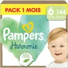 Image de Pampers Harmonie, Taille 6, 144 Couches, 13kg+, Protection Douce Pour La Peau Avec 100% D’Absorption Pampers, Pack 1 Mois