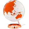 Image de Tecnodidattica   Mappemonde Light&Colour Hot Tangerine | lumineux, pivotant, avec cartographie Politique actualisée | Luminaire de design | Diamètre 30 cm | Textes en anglais