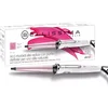 Image de Bellissima Fer à Friser Conique GT15 200 - Revêtement en Céramique, Forme Conique - Chauffage Rapide et Thermo Control + Gant Thermique - Fer à Boucler Couleur Blanc Argent - Tout Type de Cheveux