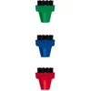 Image de Polti Kit de 3 brosses colorées en poils de nylon PAEU0296, pour Vaporetto, Lecoaspira et Unico