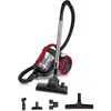 Image de Forzaspira Polti C110 Plus Cyclonique, Aspirateur sans Sac, 4 Niveaux de Filtration, Brosse à Parquet Incluse, Noir et Rouge