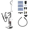 Image de Polti Vaporetto 3 Clean, Balai Vapeur Aspirateur Sans Sac, 3 en 1, 12 Accessoires Inclus, Aspirateur à Main, Chauffage en 30 secondes, Puissance Maximale de 1800 Watts, Blanc et Gris