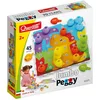 Image de Quercetti Jumbo Peggy, 45 pcs, Jeux de Construction et Mosaique Enfant, Jouet Enfant 2 Ans +, Jouets d'Activité et de Développement Montessori, Motricité Fine, Made in Italy