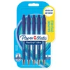 Image de Paper Mate - Flexgrip Ultra - Stylo bille rétractable à pointe moyenne - Encre bleue - Lot de 5 - Fournitures de bureau