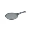 Image de Zanetti - DurapIETRA Crêpe 28 cm en aluminium, poêle antiadhésive pour crêpes forgée à haute épaisseur, effet pierre et poignée Soft Touch, pour chaque plan de cuisson inclus induction