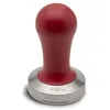Image de Lelit Tamper à Café pour Filtre Lelit57 - Poignée en Bois Rouge - PLA471R - Argent/Bois Rouge