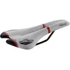 Image de Selle San Marco ASPIDE Racing - Selle Vélo Route, Légère, Forme Anatomique Incurvée, Siège Étroit, Rail Xsilite - Taille S2, Blanc