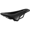Image de Selle San Marco SHORTFIT 130 Racing   Selle Vélo Route Courte et Ergonomique avec Trou Central, Rail Xsilite Acier INOX   Taille S3, Noir