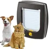 Image de Ferplast Chatiere pour Chat Chien, Porte Chats et Petits Chiens, Installation Universelle, Entrée et Sortie Contrôlables à 4 Voies, Tunnel Partiel, Swing 3, Marron