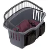 Image de Ferplast Transport vélo pour chiens de petite taille ATLAS BIKE 20 RAPID Panier pour vélo petits chiens maxi 7 kg avec coussin lavable, box de voyage pour animaux domestiques, système pratique de fixation et de décrochage, grille de protection, ceinture de sécurité incluse, 47 x 35,5 x h 34,5 cm Gris
