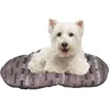 Image de Ferplast Panier Chat, Coussin pour Chiens de Petite Taille, Lavable, Tapis Chien Chat pour Niches et Voitures, en Coton avec Rembourrage Doux 55 x 36 cm., Marron
