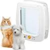 Image de Ferplast Chatiere Chats, Porte Petits Chiens et Chats, Entrée et Sortie 4 Voies, Proctection contre les Courants d'air, Indicateur de Dernier Passage, SWING 9 Chatiere pour Chat Chien, Blanc