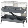 Image de Cage Deux étages pour Lapins RABBIT 120 DOUBLE, Face avant Ouvrable, Support et Accessoires inclus
