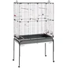 Image de Ferplast Volière Cage à Oiseaux PLANETA Grande Cage pour Pinsons, Perruches Ondulées, Inséparables, Accessoires Inclus, 99,5 x 53 x h 171,5 cm.