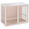 Image de Ferplast Niche d’intérieur pour Chiens Dog Fort, Bois FSC, Barres Aluminium, Fermeture de Sécurité, 100,5 x 59 x 82,5 cm.