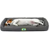 Image de Ferplast Panier Chien Coussin Chien Moyen Taille Tissu anti-rayures Matelas pour chien imperméable 76 x 53 x 5 cm.Noir