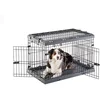 Image de Cage Pliable pour chiens de taille moyenne SUPERIOR 90 Clôture métallique, avec Séparateur, Double verrouillage