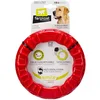 Image de Ferplast Jouet Chien, Distributeur Croquettes ou Friandises, en Caoutchouc Naturel Durable à Mâcher, Arôme de Poulet, Rebondissant, Lancer et rapporter, Crazy Bell Jouets pour Petit Chien, Orange