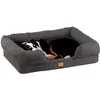 Image de Ferplast Coussin pour chien en mousse à mémoire de forme - Matelas orthopédique lavable pour chien - 93 x 73 x 22,5 cm - Gris
