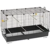 Image de Ferplast Volière Cage à Oiseaux Piano 8 Grande Cage pour Canaris, Pinsons, Perruches Ondulées, Inséparables, Accessoires Inclus, 118 x 59 x h 75 cm.