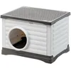 Image de Ferplast - Niche pour Chien et Chat extérieure - Maison pour Lapin - Plastique recyclé Robuste - PETVILLA 60, 54 x 43 x h 38,5 cm