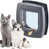 Image de Ferplast Porte Chats et Petits Chiens, Chatiere, Entrée et Sortie Contrôlables à 4 Voies, Proctection Contre Les Courants d'air, Indicateur de Dernier Passage, Swing 5 Chatiere pour Chat Chien, Gris