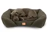 Image de Ferplast Coussin pour Chien de Taille Moyenne, Panier pour Chat, Tissu bouclé synthétique Lavable, Rembourrage Moelleux, 78 x 56 x h 22 cm. Vert