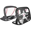 Image de VOUNOT® Cage de Foot Portable Lot de 2 pcs But de Football Pliable Cage de Football Pop UP Design 2 en 1 But d'entrainement Cage de Foot Normale avec Sac Rangement et Piquets Noir