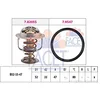 Image de FACET 7.8205 Thermostat d'eau avec joint d'étanchéite 80°C Compatible avec TOYOTA Yaris 3/5 portes P9, PEUGEOT 108 3/5 portes, CITROËN C1 II PA, PS, DAIHATSU TERIOS J2