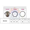 Image de FACET 7.8314 Thermostat d'eau avec joint d'étanchéite 82°C Compatible avec FIAT Ducato II Camion plate-forme/Châssis 244 Ducato II Camion plate-forme/Châssis 230 Ducato II Van 244, IVECO
