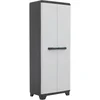 Image de Kis 9724000 0616 02 Linear Armoire Haute Plastique Gris Clair/Noir 68 x 39 x 173 cm