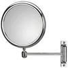 Image de KOH-I-NOOR Miroir grossissant série doppiolo Art déco 23 cm avec structure en laiton chromé et cadre en ABS chrome, montage mural