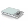 Image de Balance électronique pour salle de bain blanche avec rayures bleues et grises poids max. 150Kg
