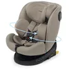 Image de Foppapedretti Siège auto Circle I-Size, siège pivotant à 360° pour enfant de 40 à 150 cm de hauteur, 0-12 ans, conforme ECE R129, fixation Isofix et TopTether, Safe Body Protection, Sable