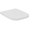 Image de Ideal Standard i.life A Abattant WC, forme angulaire, Siège de toilette durable, comprenant un jeu de charnières pour une installation facile, en duroplast robuste   Blanc (360x445x45 mm)